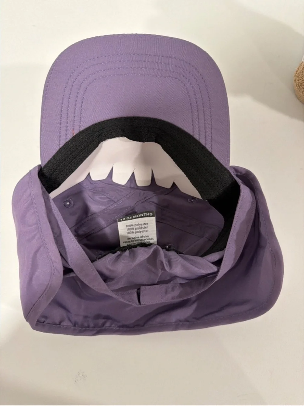 Life is Good UPF50 Purple Yellow Graphic Sun Cap Protective Neck